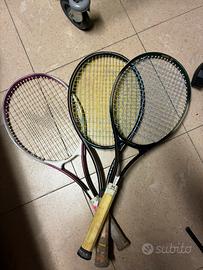 3 racchette da tennis
