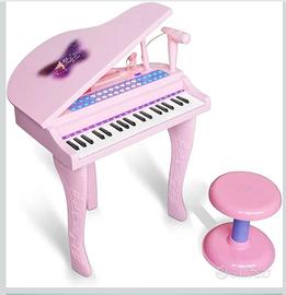 PIANOFORTE ELETTRONICO rosa, bambine, molto bello