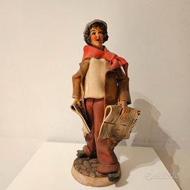 Ceramica di Caltagirone il giornalaio