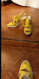 Sandali vera pelle tacco alto