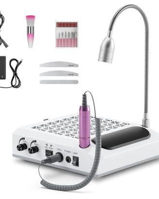 Fresa per unghie 4 in 1 con aspirapolvere da 80 W