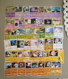 mazzo di carte Pokemon lotto grande set misti 