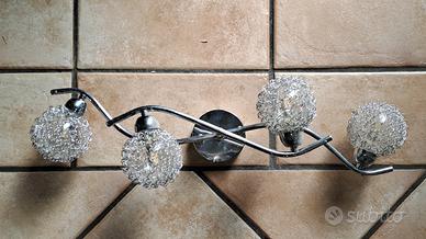 applique cromata a 4 luci 