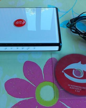 Due ALICE Modem adsl Gate 2 (NO WI FI)