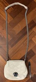 Borsetta a tracolla bianca/beige