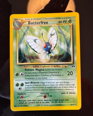 Pokemon Butterfree Neo Discovery ita - no holo