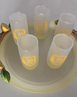 Centrotavola limoncello porcellana e vetro