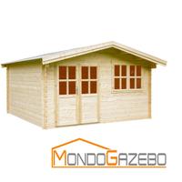 Casetta legno 4x4 mt - 34mm Blockhaus pavimento