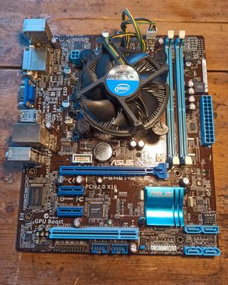 Scheda madre ASUS P8H61 + Intel i3‑2100 + dissipat