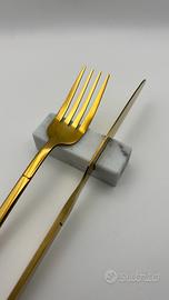 Set Poggiaposate in marmo