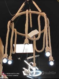 Lampadario corda nuovo