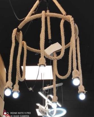 Lampadario corda nuovo