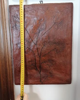 coppia quadri in terracotta