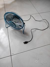 Ventilatore mini fan da tavolo piccolo USB 
