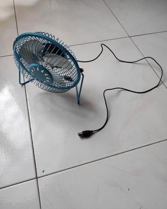 Ventilatore mini fan da tavolo piccolo USB 