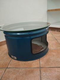 Tavolino di Design metallo blu marca Moro