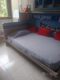 letto a una piazza è mezza