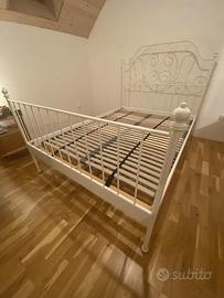Letto Ikea in ferro battuto + materasso Baldiflex