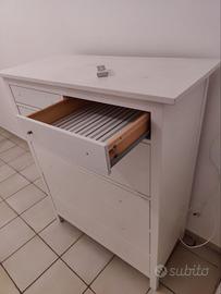 Cassettiera / Settimino Bianco a 5 Cassetti