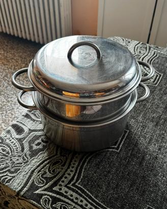 Pentole set completo 3 pezzi acciaio inox ICM