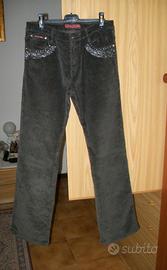 Pantaloni donna in velluto tg 46