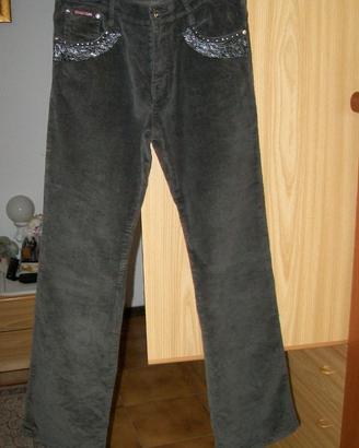 Pantaloni donna in velluto tg 46
