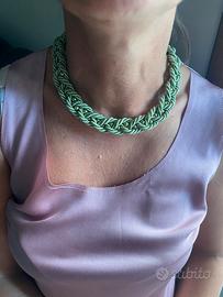 Collana in macramè