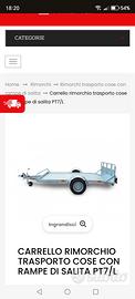 CARRELLO CRESCI PT7/L PORTA TUTTO/MOTO 750 KG