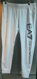 Pantaloni Tuta EA7 Emporio Armani Bianchi taglia M