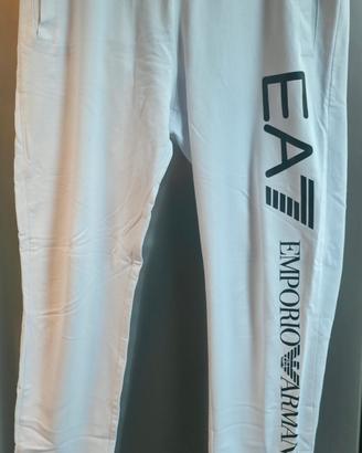 Pantaloni Tuta EA7 Emporio Armani Bianchi taglia M