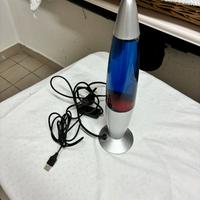 Lampada lava blu e rossa