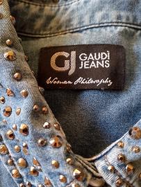 Camicia jeans Gaudì con strass Taglia S