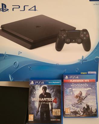 PS4 Slim Nera 1TB Completa, Controller e 3 giochi