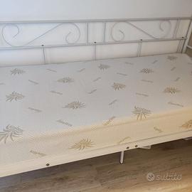 Letto singolo divanetto bianco come nuovo