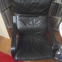 poltrona vintage in pelle