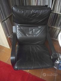 poltrona vintage in pelle