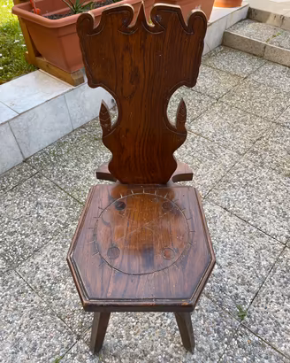 1 sedia antica tirolese