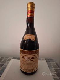 Bottiglia di vino Grignolino d’Asti, anno 1974 