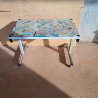 Tavolino con ruote 
