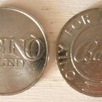 2 gettoni diversi Cromati CASINÒ/ BLED - Bally