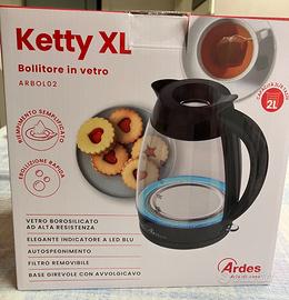 Bollitore elettrico in vetro,nuovo