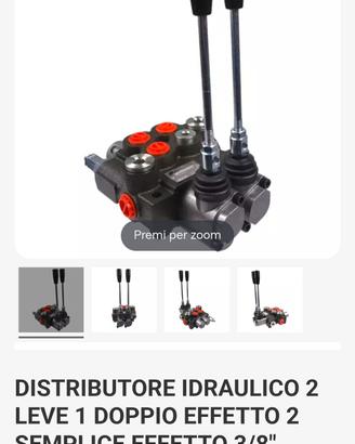 distributore oleodinamico  2 leve 