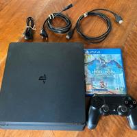 Ps4 slim+dualshock 4+Horizon Forbidden West