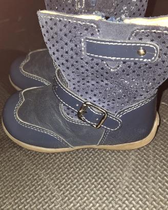 stivaletti pelle blu n'21 GEOX