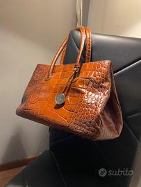 Borsa Donna Vintage FURLA in Coccodrillo