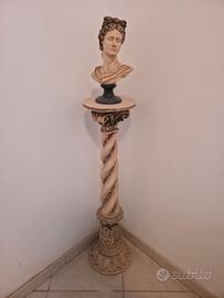 testa di Apollo in polvere di marmo 