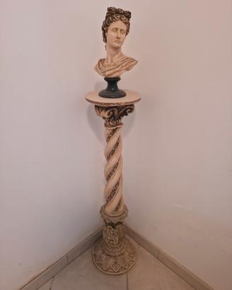 testa di Apollo in polvere di marmo 
