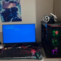 Pc gaming con monitor msi performante