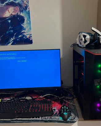 Pc gaming con monitor msi performante