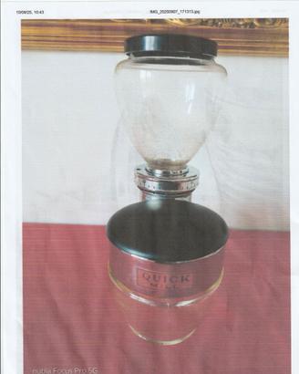 macina caffe acciaio eletrico a parete vintage